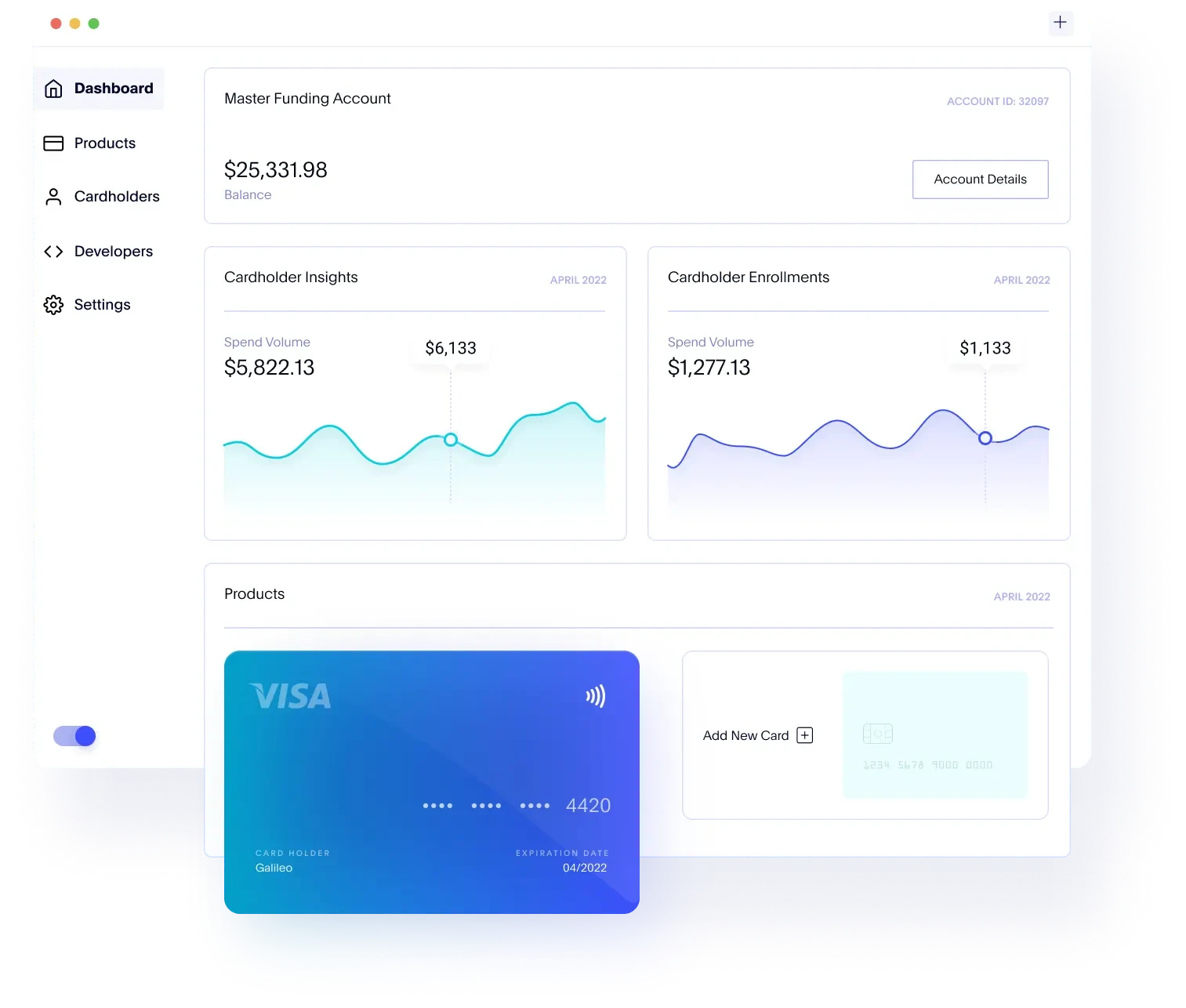 dashboard and credit card illustration